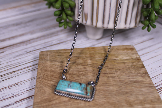 Number 8 Turquoise Necklace – Navajo Artist Johnny Dixon