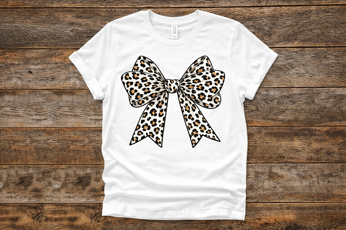 Leopard Bow Graphic Tee
