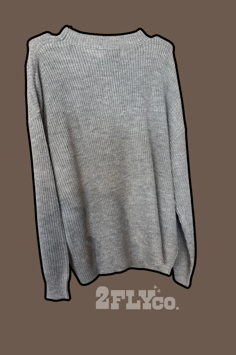 Gray Vintage Lucky Horse Sweater