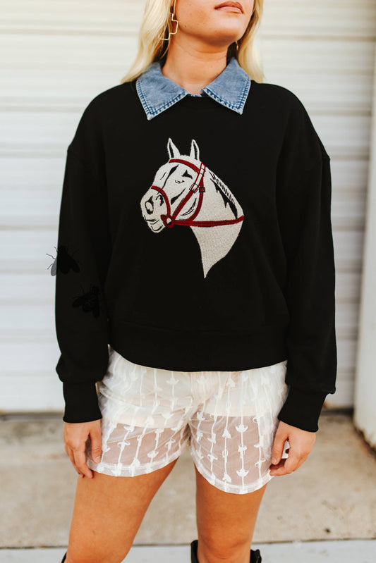 Fort Worth Nights Horse Pullover