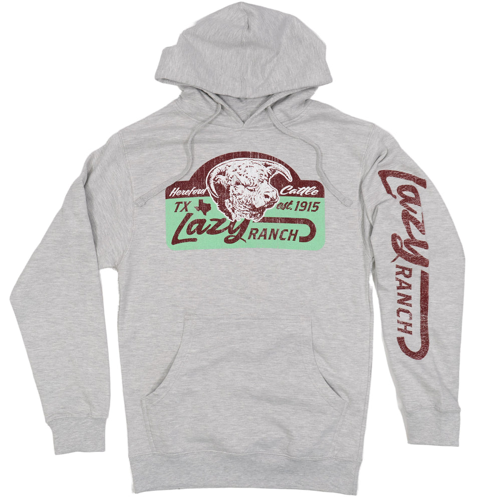 Albany Pullover Hoodie – Ash Grey | Lazy J Ranch