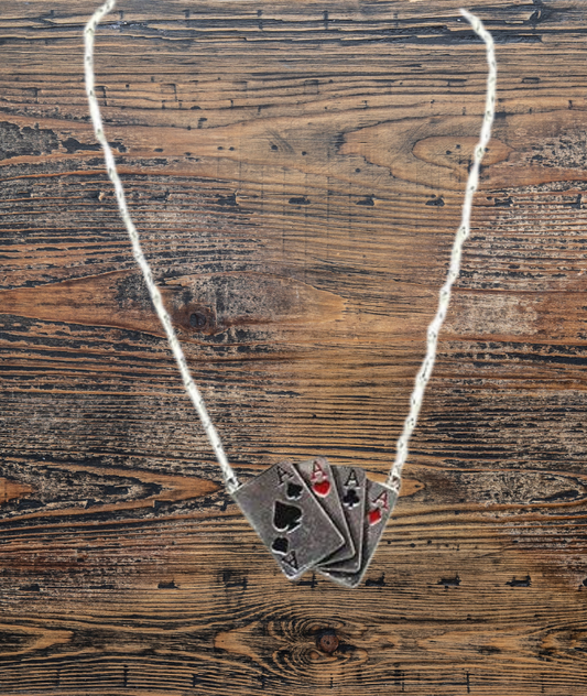 FOUR OF ACES NECKLACE