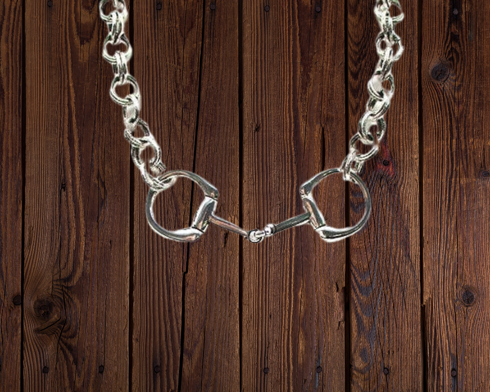 Western Snaffle Bit Double Chain Necklace