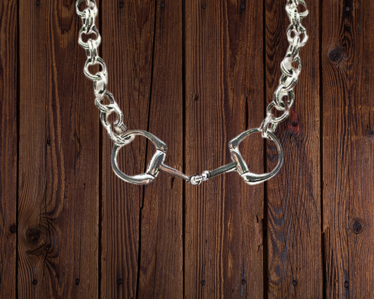 Western Snaffle Bit Double Chain Necklace
