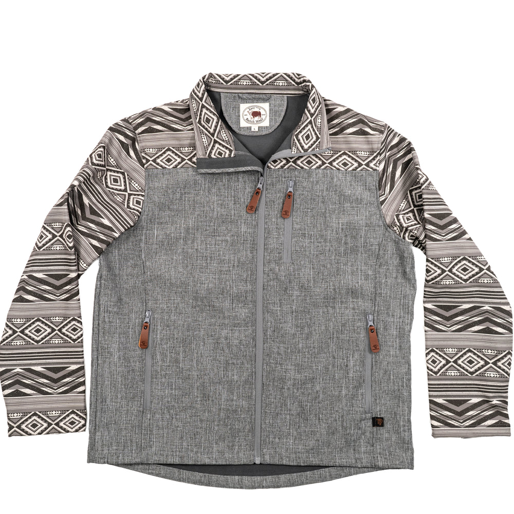Men’s Aztec Print Bonded Jacket - Lazy J Ranch