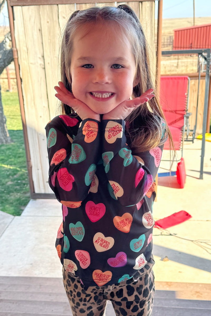Cowboy Sweetheart Mesh Top – Kids