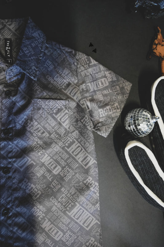 Men's Hey Howdy Short Sleeve Button-Up Shirt