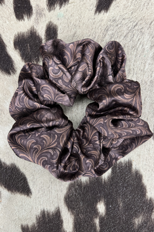 Bronzed Bloom Scrunchie