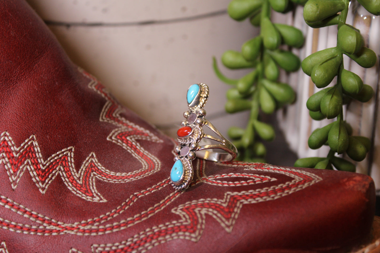 Navajo Zuni Handmade Andrew Vandever Ring Size 7