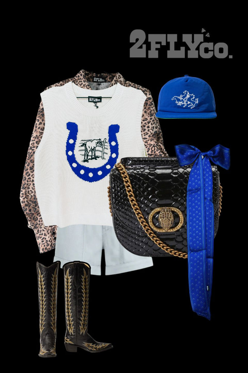 Stay Lucky Horseshoe Sweater Vest