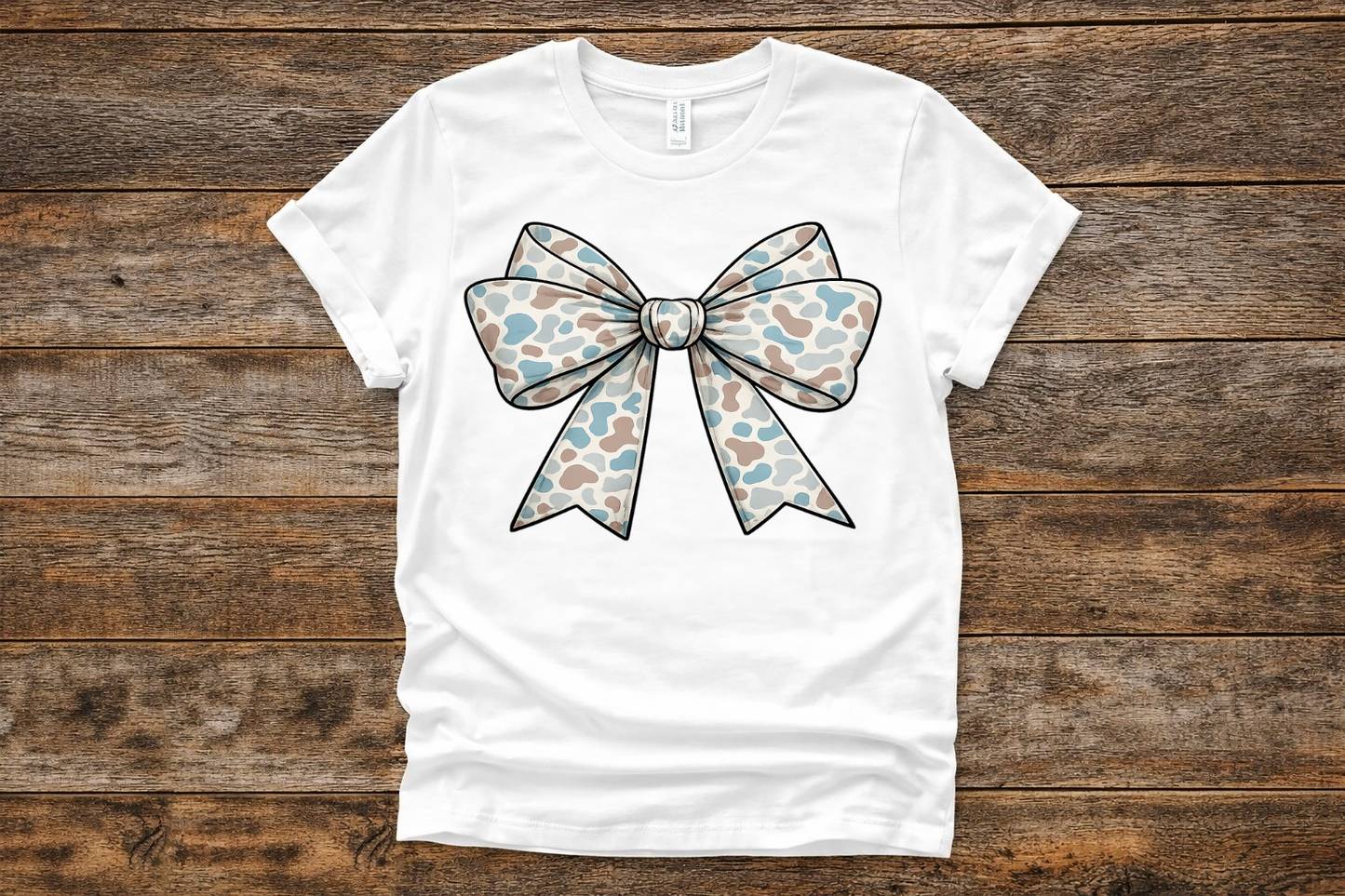 Neutral Camo Bow Tee