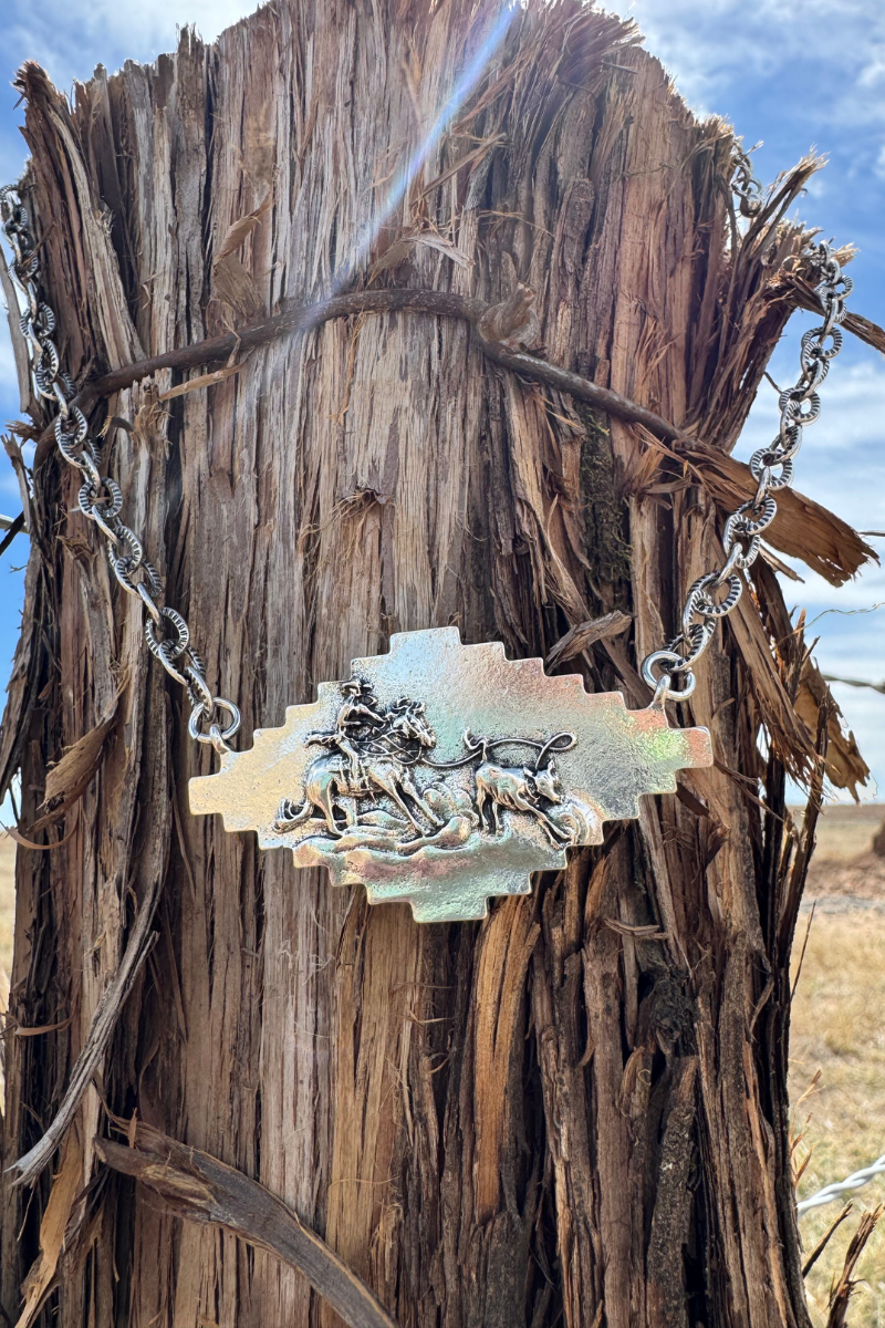 Calf Roper Chain Necklace
