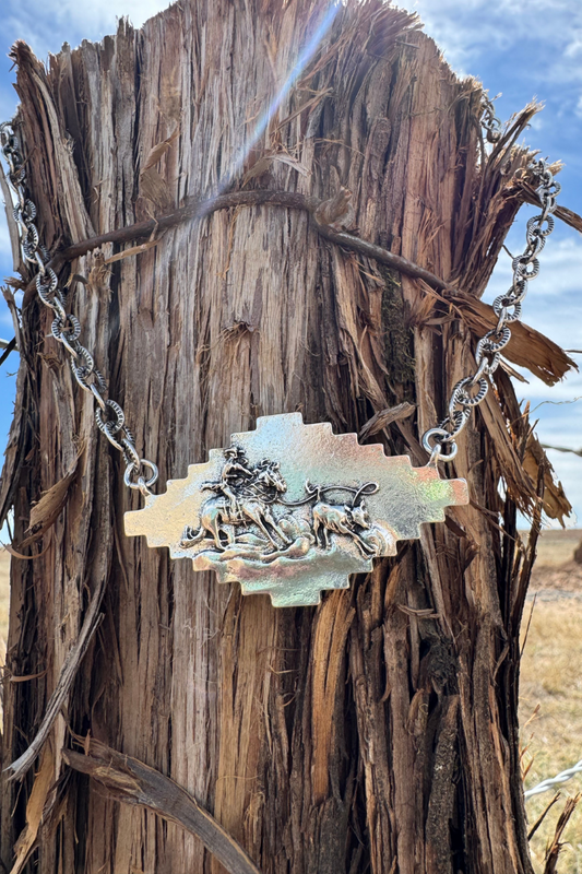 Calf Roper Chain Necklace