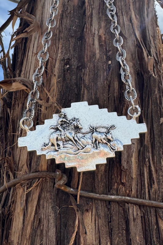 Calf Roper Chain Necklace