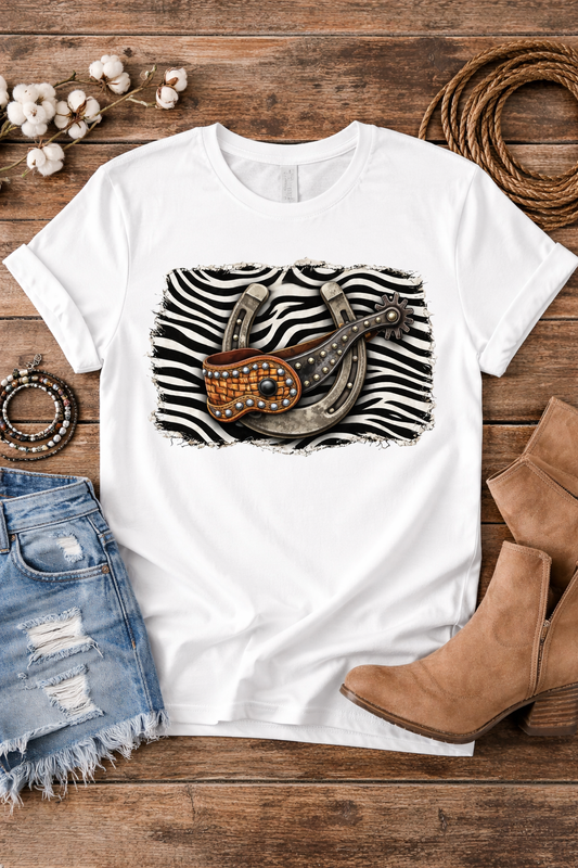 Cowgirl Safari Spur Tee