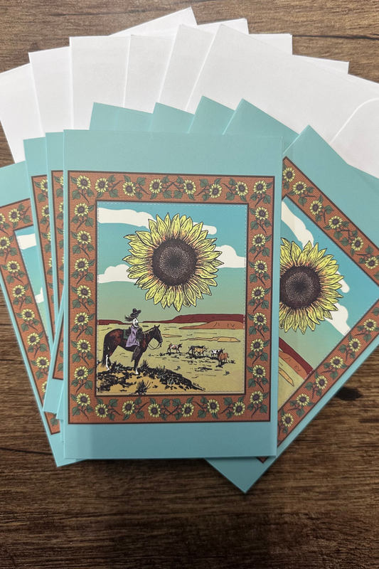 Cowgirl Gratitude Cards – Pack of 10