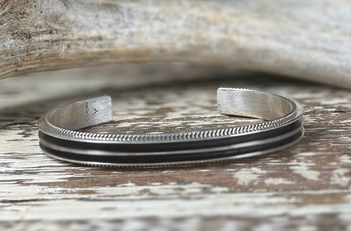 Francis Yazzie Navajo Sterling Silver Cuff Bracelet – Size 7