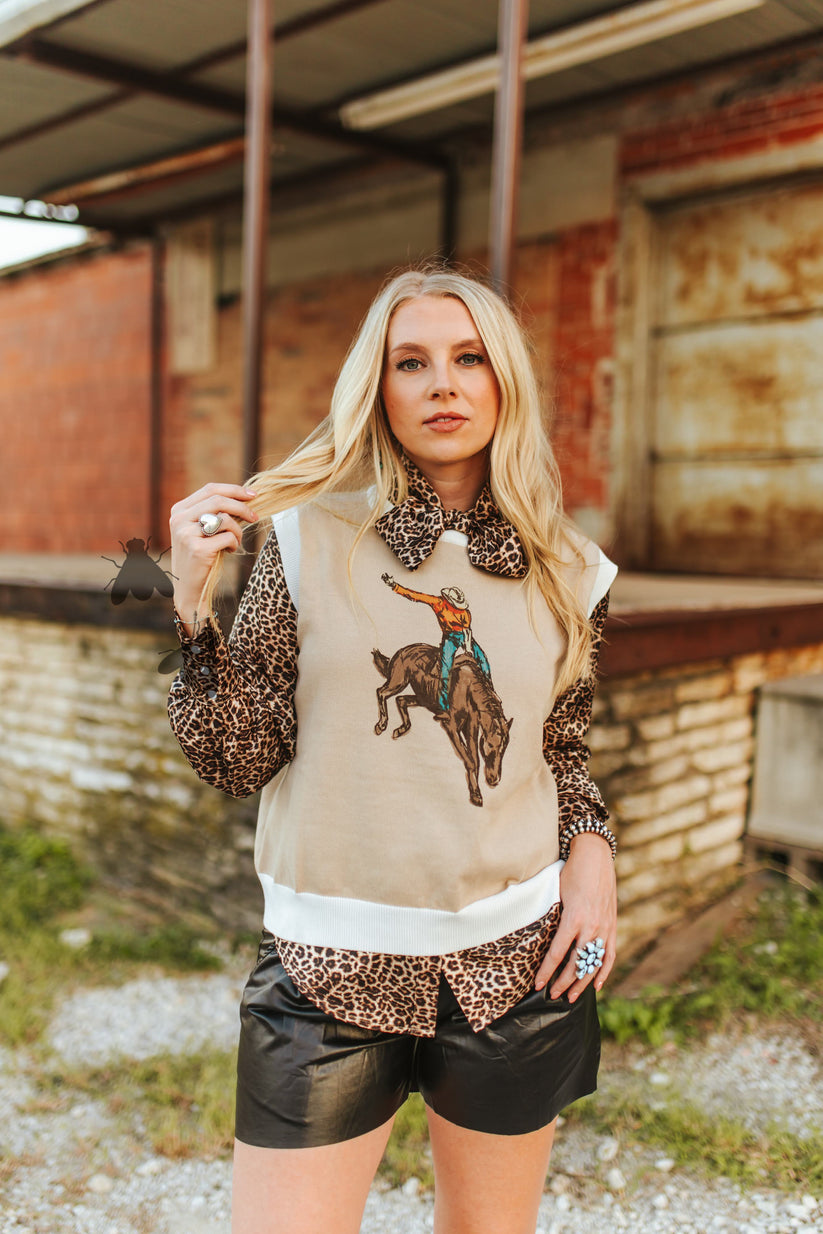 A Million Bucks Bronc Vest