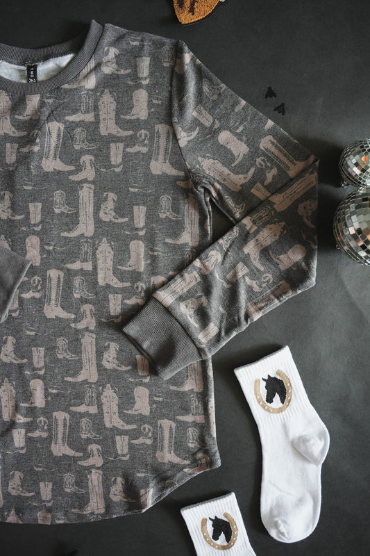 Loungy Lariat Top
