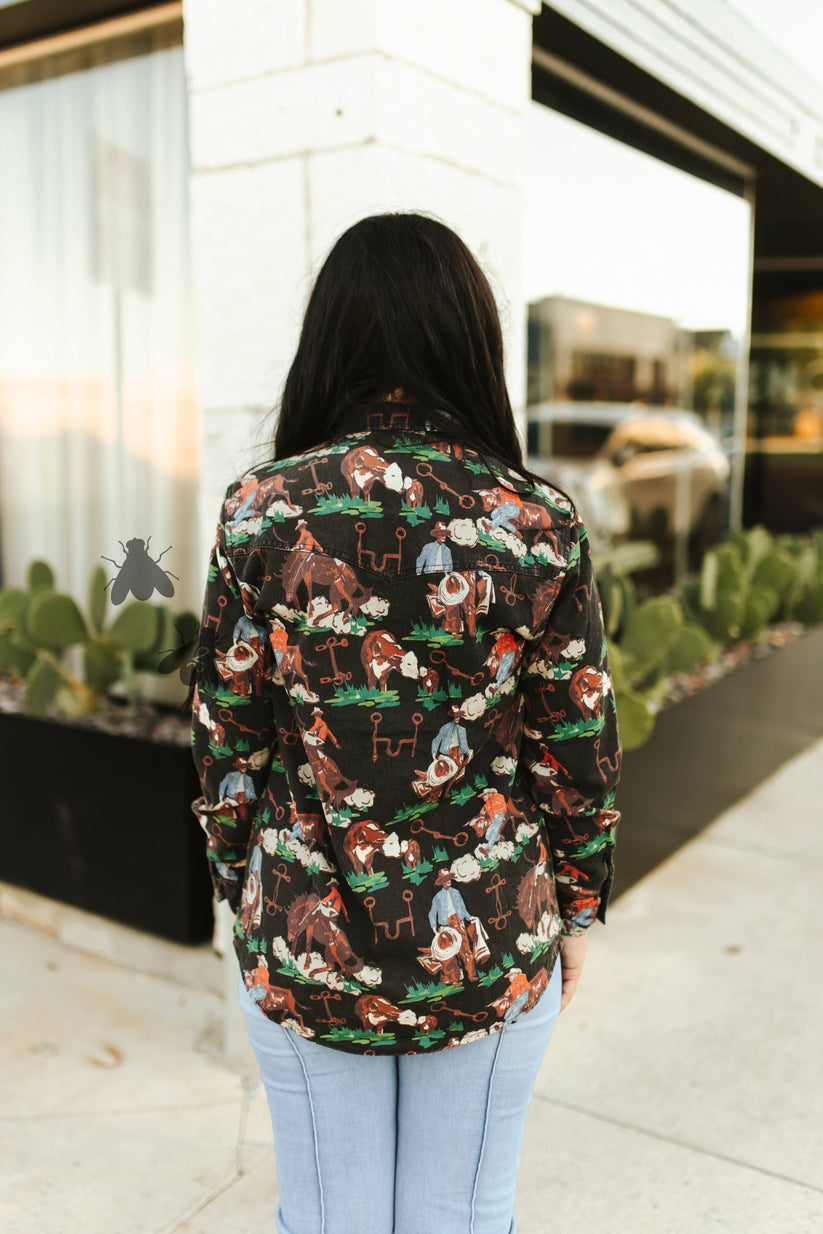 Brushy Pop Pearl Snap