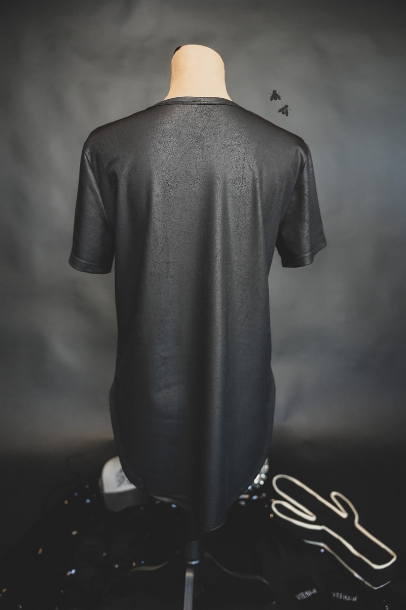 Swanky Leather Midnight Top