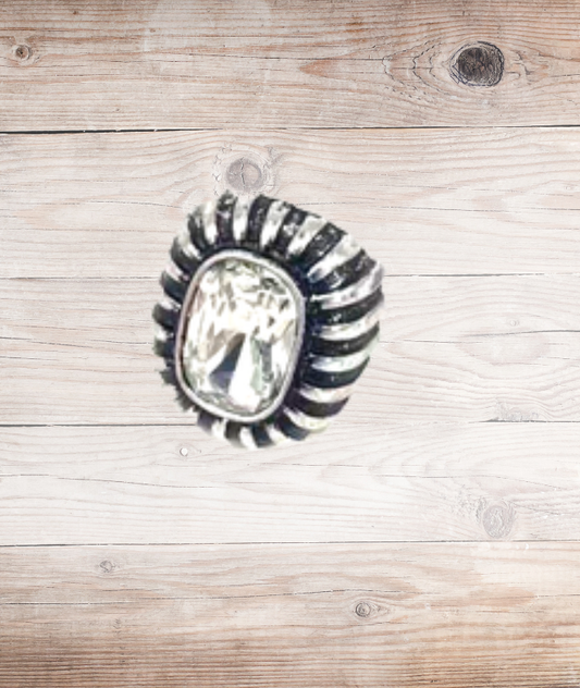 Crystal Concho Stretch Ring