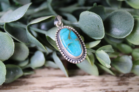 Mojave Turquoise Sterling Silver Pendant