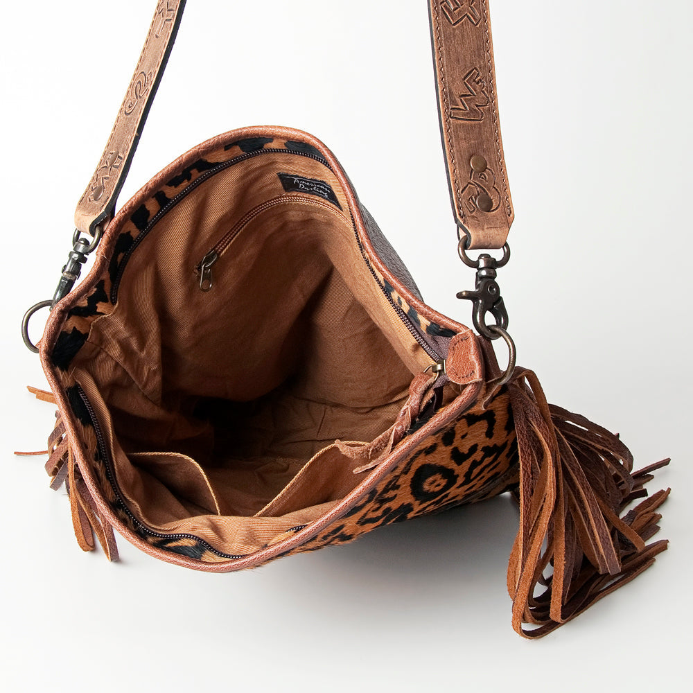 Branding Iron Leopard Crossbody Bag