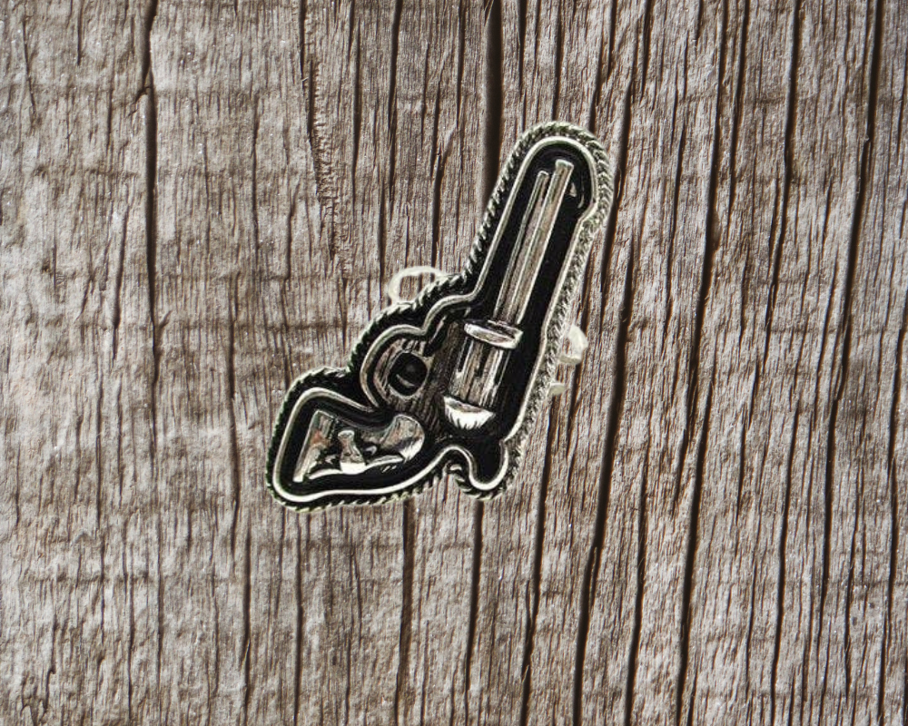 Western Pistol Cuff Ring