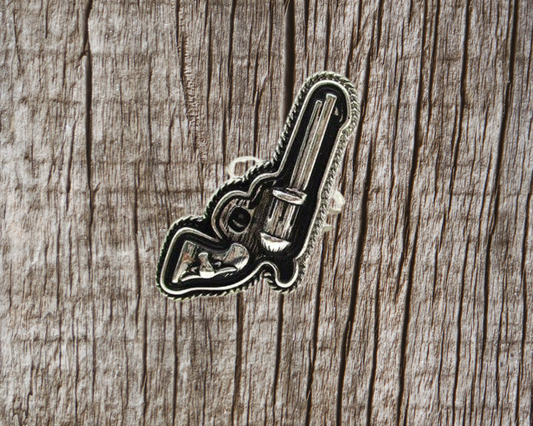 Western Pistol Cuff Ring
