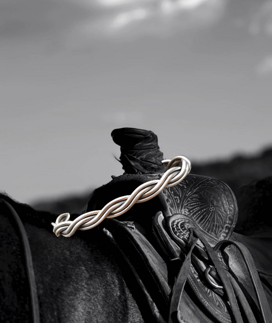 Men’s Sterling Silver Twisted Cuff – 6 Inch