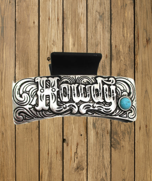 Howdy Metal Hair Clip