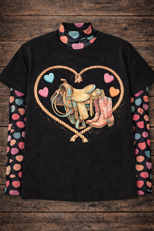 Ropin’ Hearts Valentine’s Tee