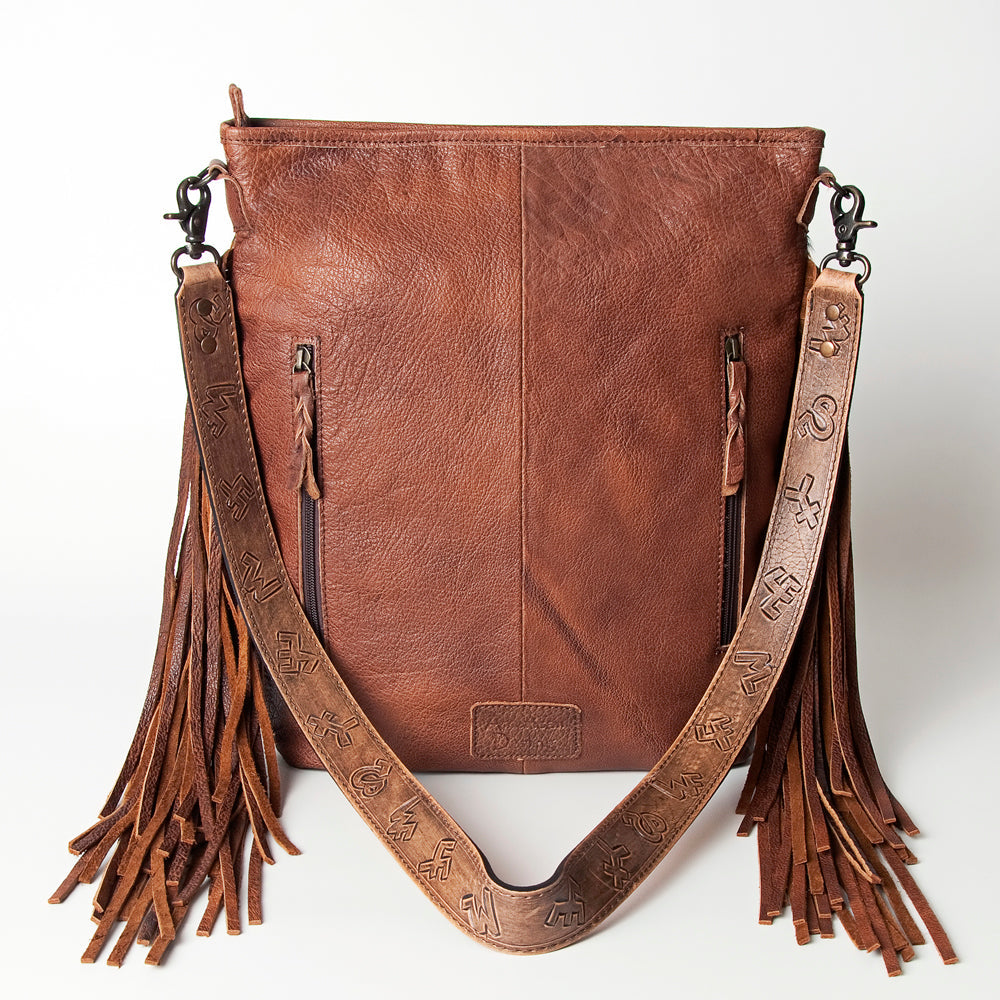 Branding Iron Leopard Crossbody Bag