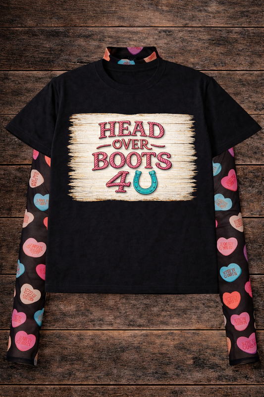 Head Over Boots 4 U Tee