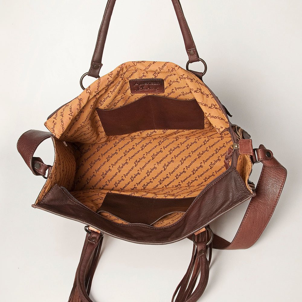 Wildflower Fringe Leopard Tote