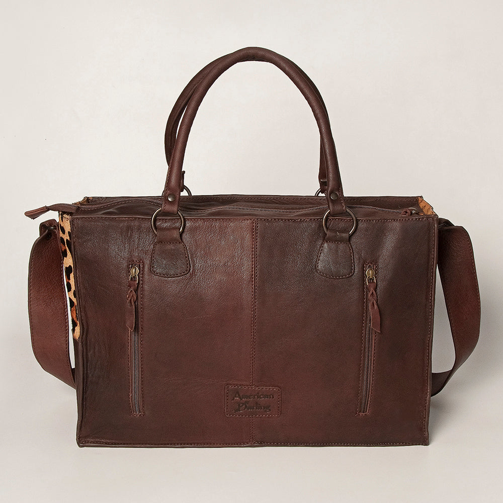 Wildflower Fringe Leopard Tote