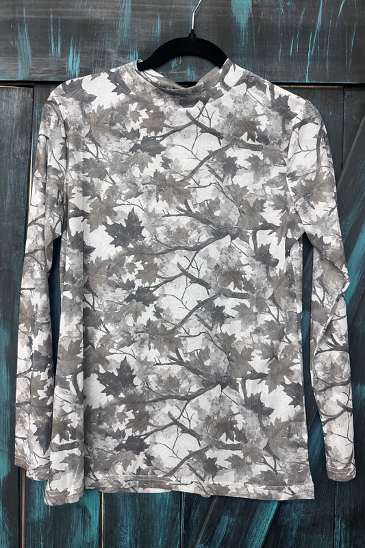 Silver Country Mesh Top – White Camo